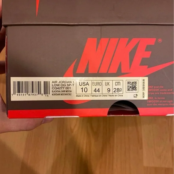 Nike Air Jordan 1 Low OG SP in Brown and Black